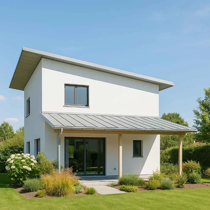 Pultdachform in Tulln Land auf Einfamilienhaus